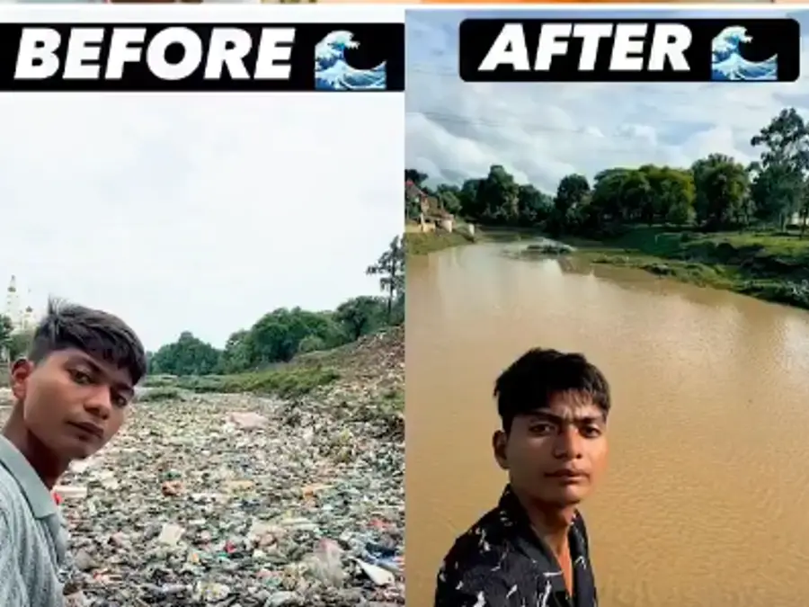 Indian student’s solo cleanup of Ajnar river earns global recognition and job offer from Netherlands