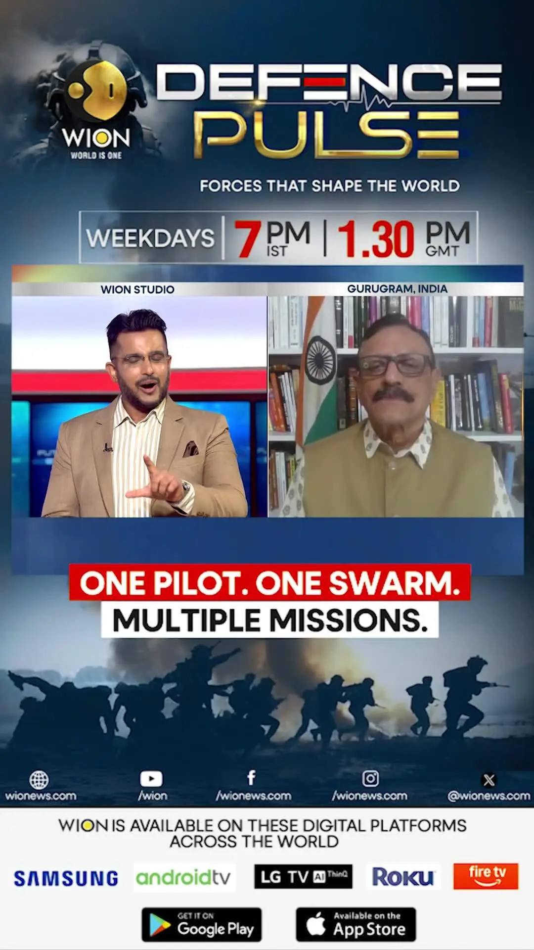 One pilot. One swarm. Multiple missions.