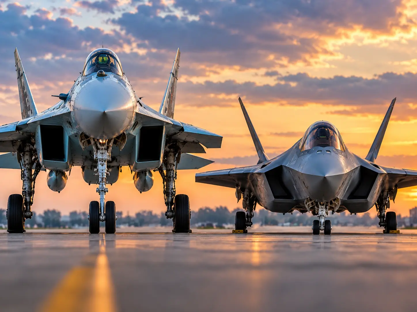 Why Russian fighter jets sit much higher off the ground compared to US jets
