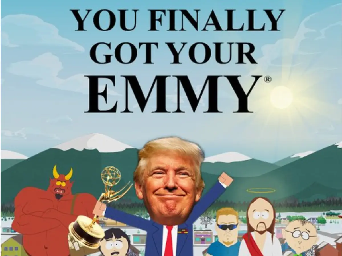 'You finally got your Emmy': South Park takes another dig at Trump while celebrating big win