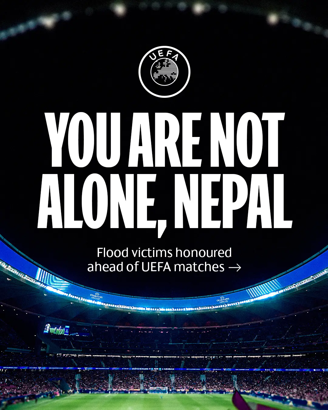 Champions League matches to observe a minute of silence in solidarity with Nepal flood victims