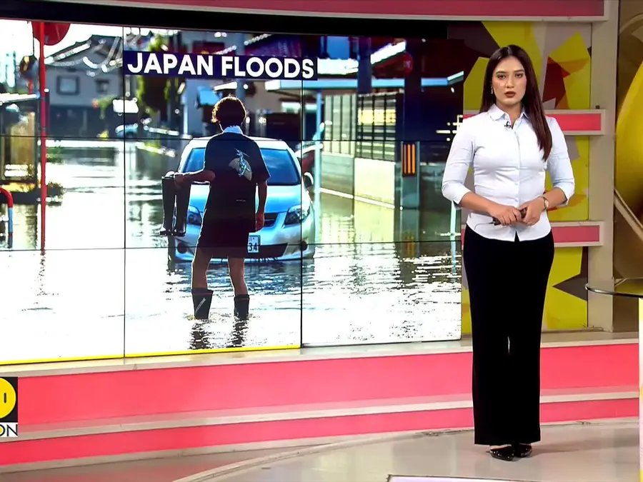 Japan flood: Heavy rains raise flooding, Landslide threat