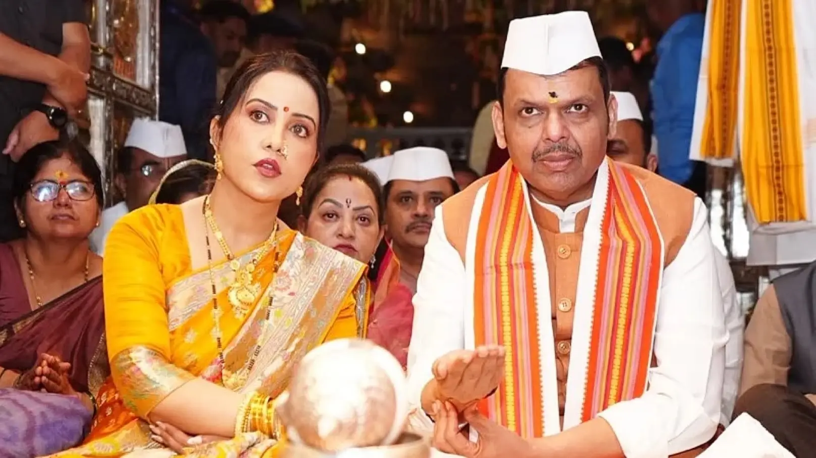 ‘Festivals are inclusive, if Muslim comes to garba...’: CM Fadnavis’s wife Amruta after VHP bans entry