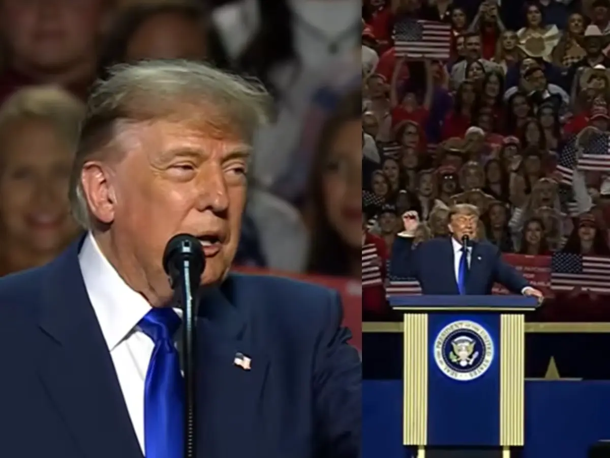 'Pretend I’m on the ballot': Did Trump just hint at another term at Republican midterm convention?
