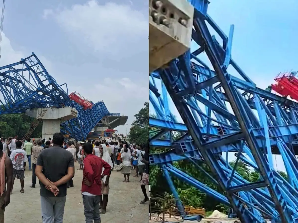 At least 7 injured after under-construction bridge collapses in Bihar’s Vaishali At least 7 injured after under-construction bridge collapses in Bihar’s Vaishali