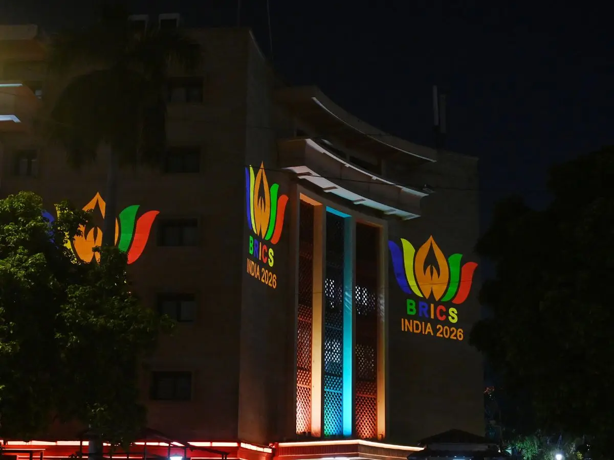Delhi lights up for BRICS