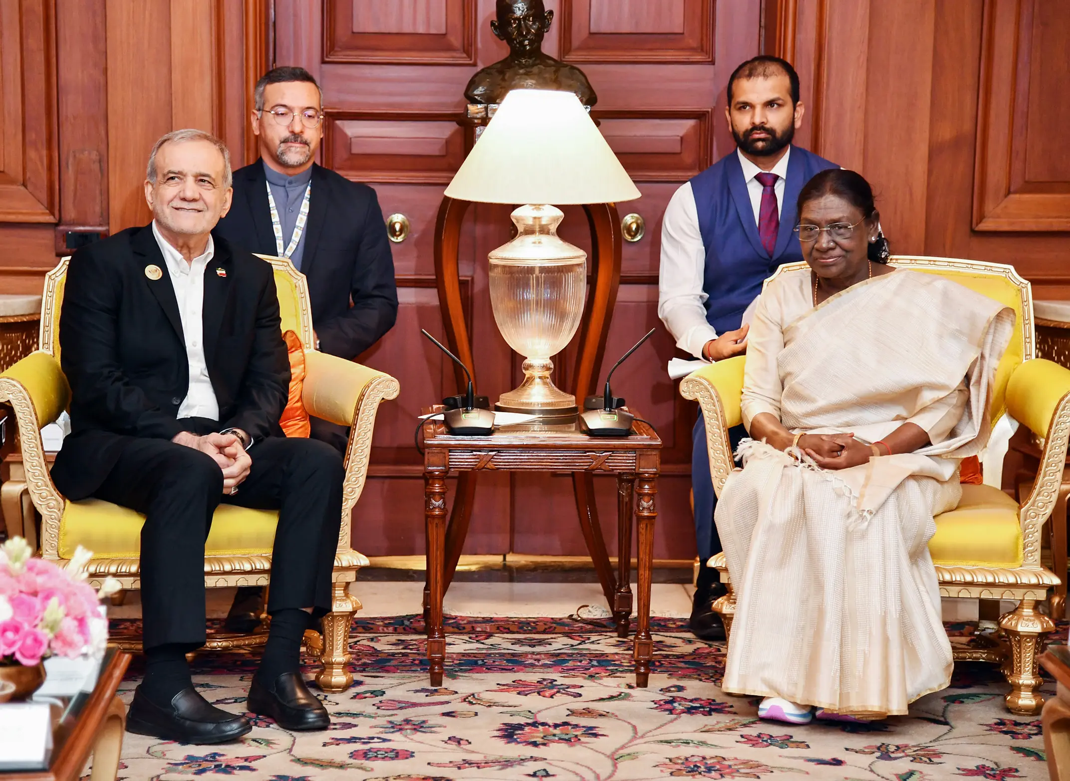 From Tehran's royal past to Delhi: Pezeshkian visits Iranian Hall at Rashtrapati Bhavan | WATCH