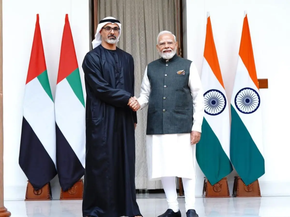 UAE’s Sheikh Khaled meets PM Modi in New Delhi