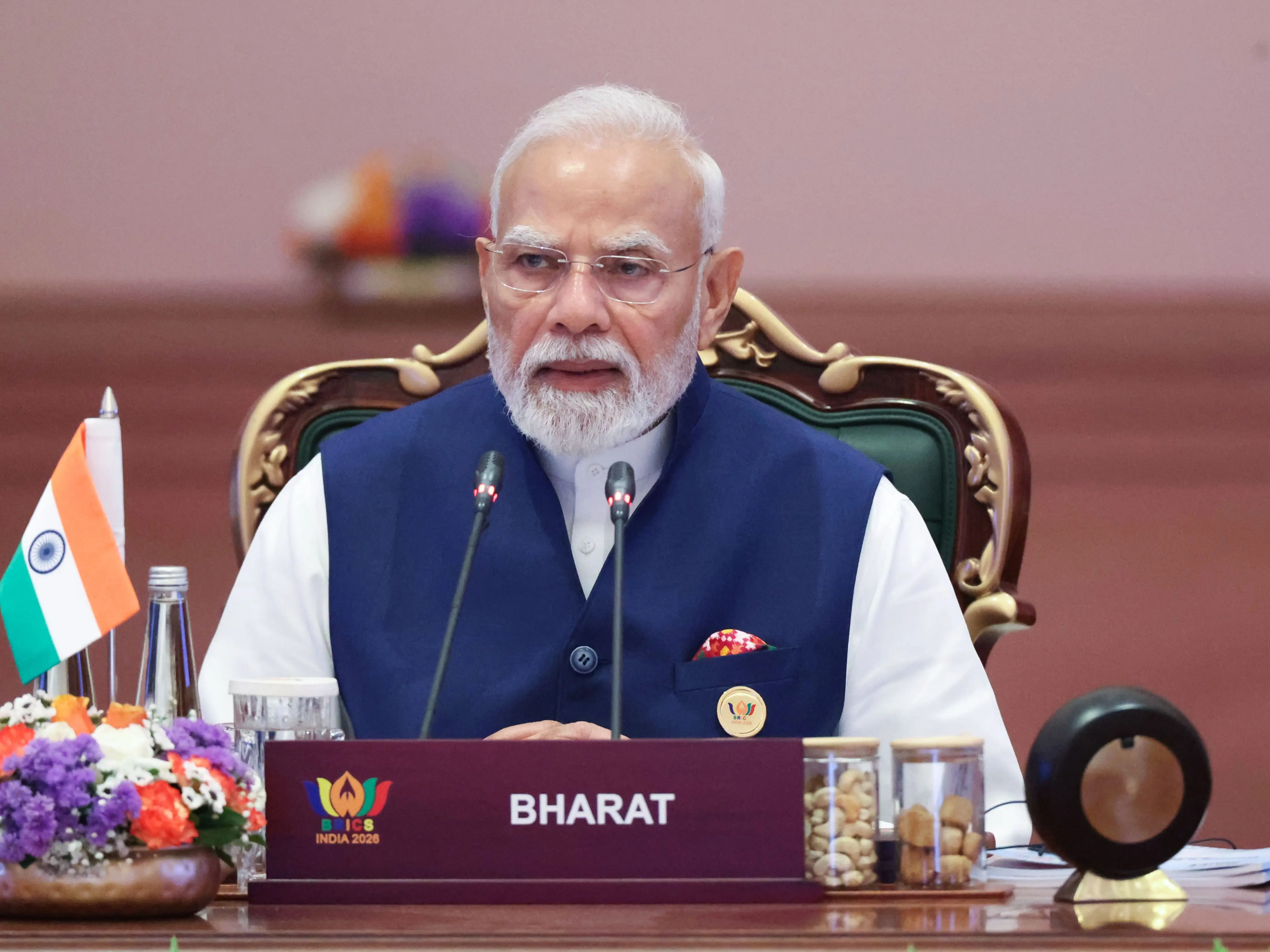 PM Modi calls for time-bound action on New Delhi Declaration, extends best wishes to China for BRICS chairship PM Modi calls for time-bound action on New Delhi Declaration, extends best wishes to China for BRICS chairship