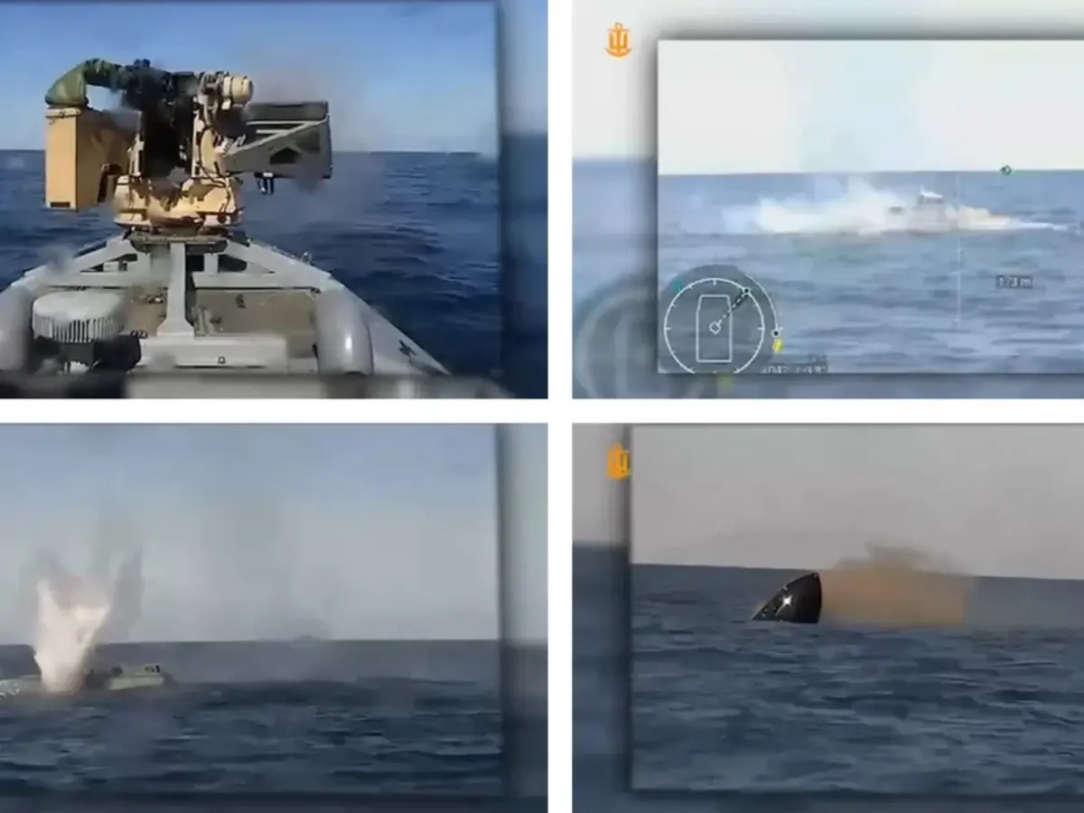 First naval drone battle? Ukraine says Sargan 3000 sank Russian unmanned boat First naval drone battle? Ukraine says Sargan 3000 sank Russian unmanned boat