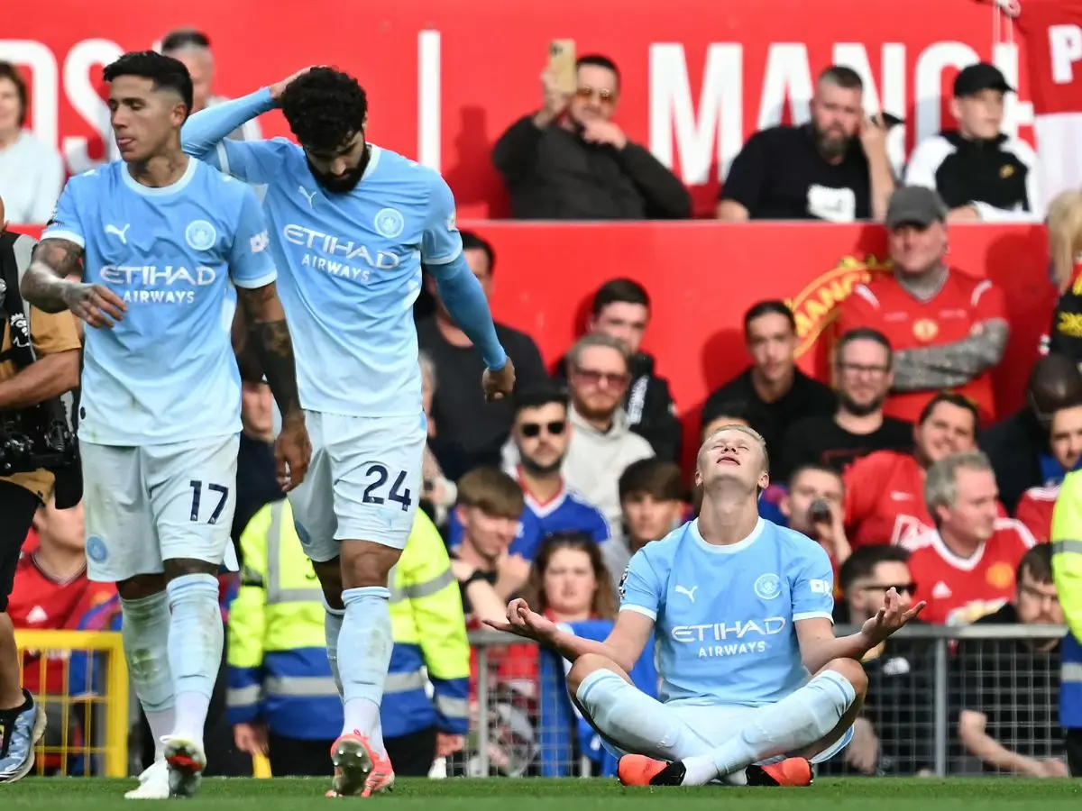 Erling Haaland powers 10-man Manchester City to derby win over United Erling Haaland powers 10-man Manchester City to derby win over United