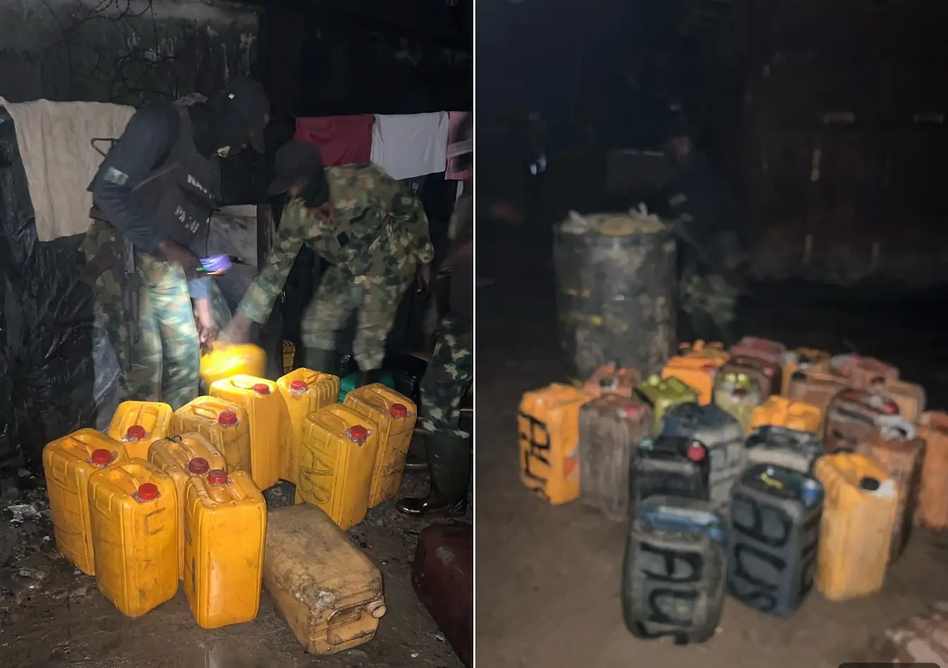 Nigerian Navy seizes 10,000 litres of suspected illegal fuel in Rivers State crackdown