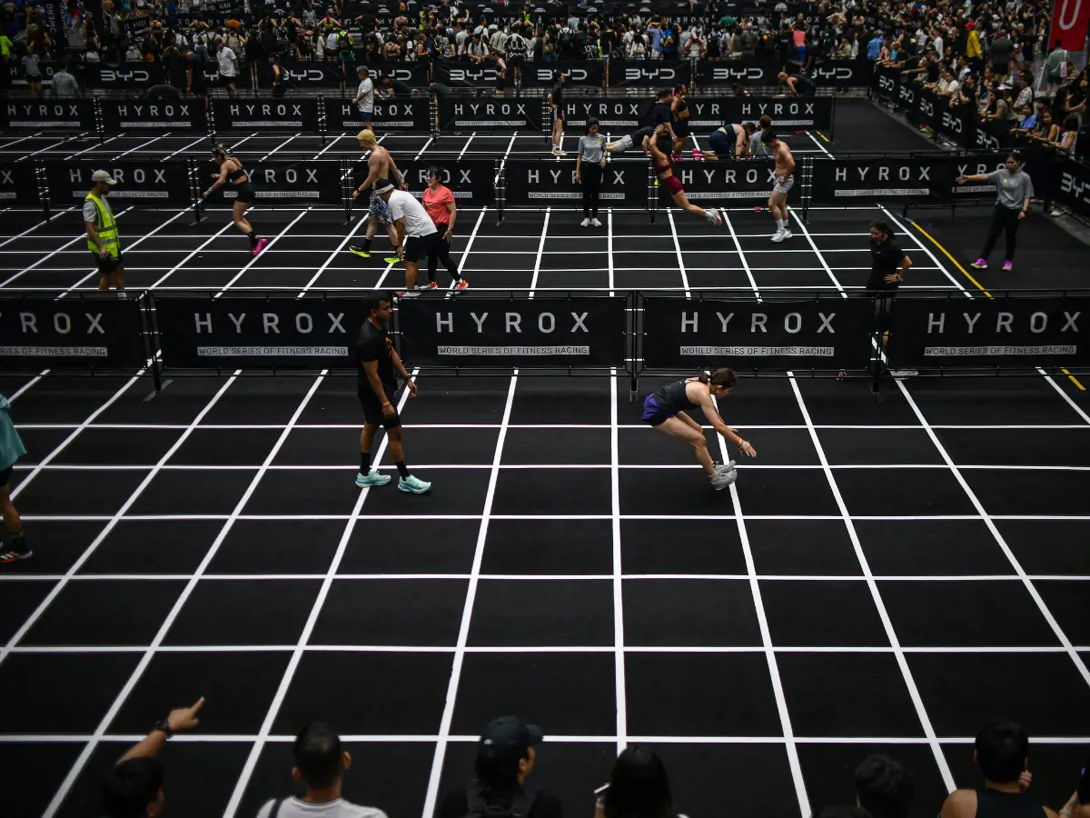 What is Hyrox, in news for athlete who soiled herself, but kept running and using common equipment?