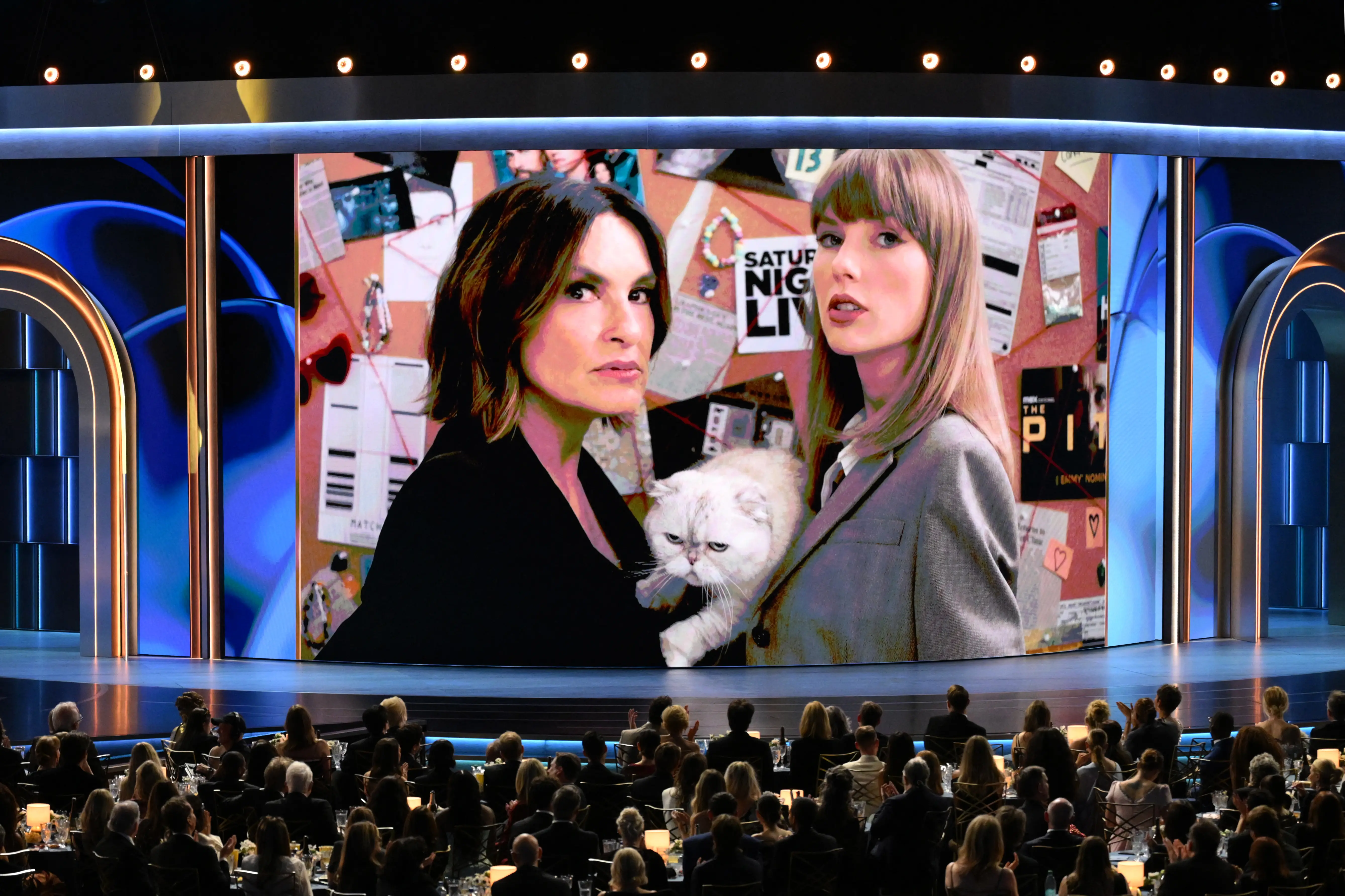 Emmys 2026: Taylor Swift makes surprise cameo with Mariska Hargitay in SVU sketch