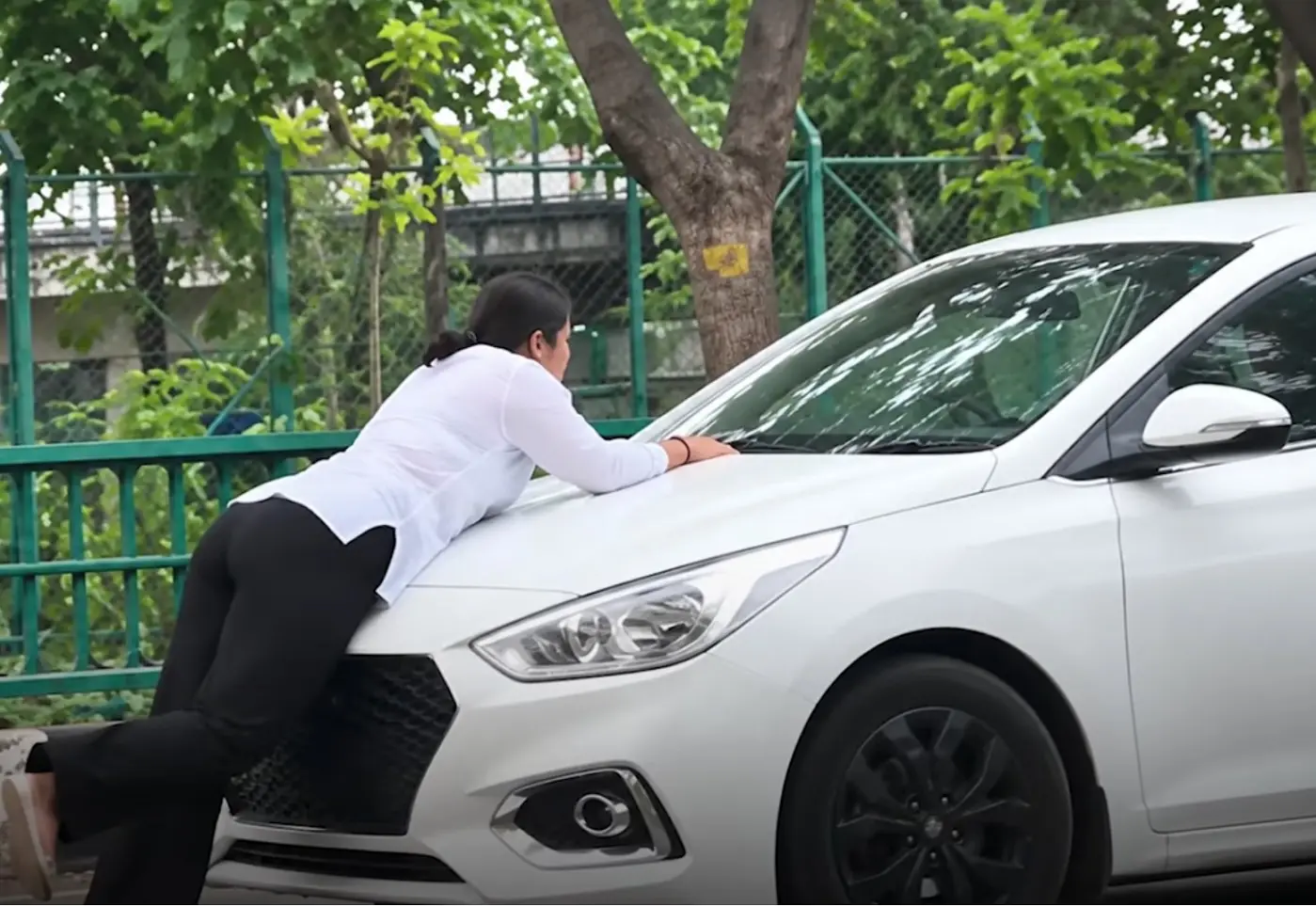 Video: Man drags girlfriend on car’s bonnet in Lucknow after fight, runs her over; arrested
