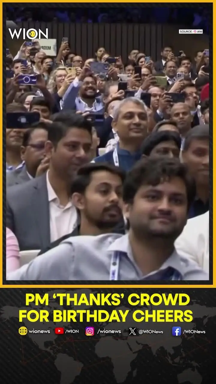 MOMENT: PM Modi ‘Thanks’ crowd for birthday cheers at SEMICON India 2026