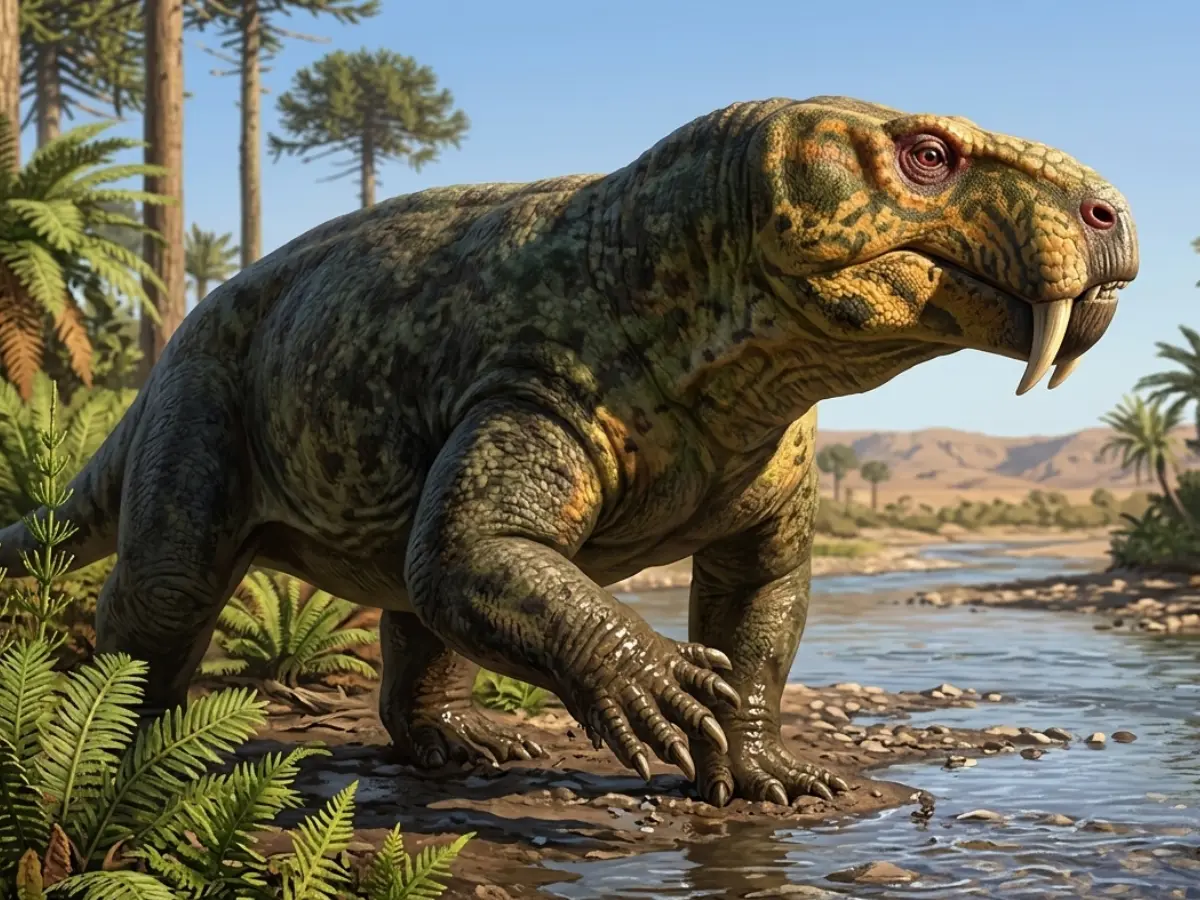 240-million-year-old bizarre 'pig with a tusk' creature creates new dilemma over origin of dinosaurs