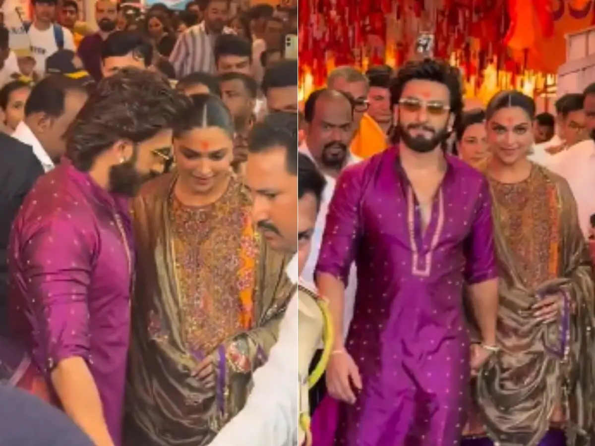 Deepika Padukone and Ranveer Singh seek blessings at Siddhivinayak Temple ahead of second child | Watch