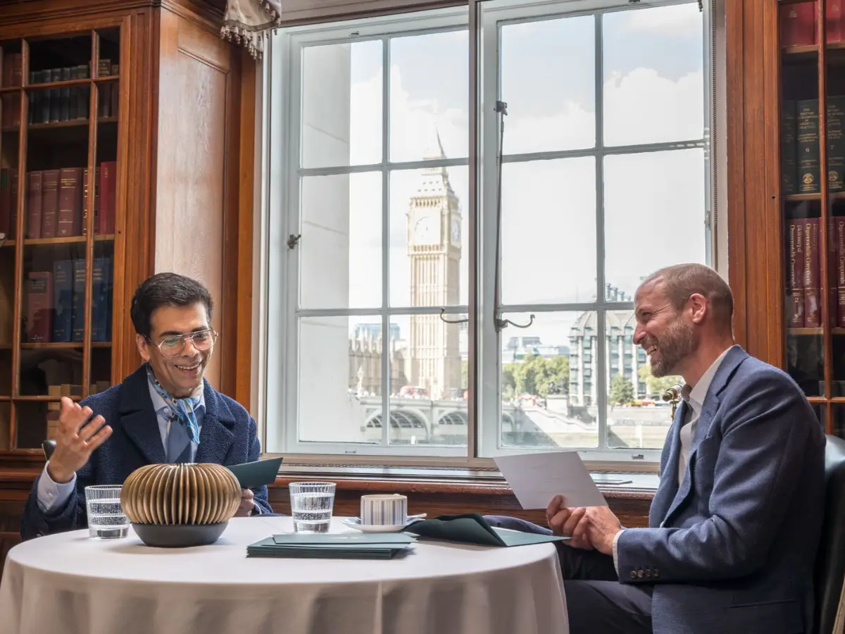 Karan Johar meets Prince William ahead of The Earthshot Prize’s Mumbai debut | Watch video Karan Johar meets Prince William ahead of The Earthshot Prize’s Mumbai debut | Watch video
