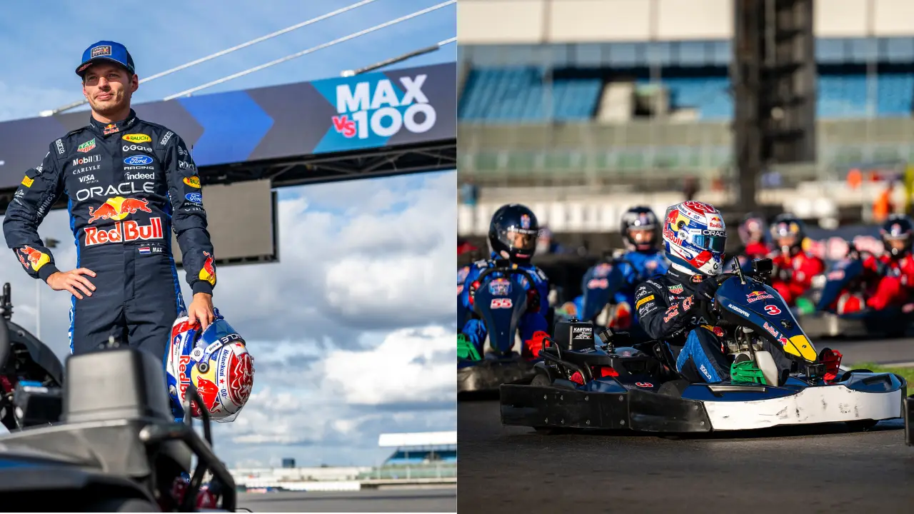 WATCH | Four-time F1 world champion takes on 100-kart challenge at Silverstone. What happened next was incredible