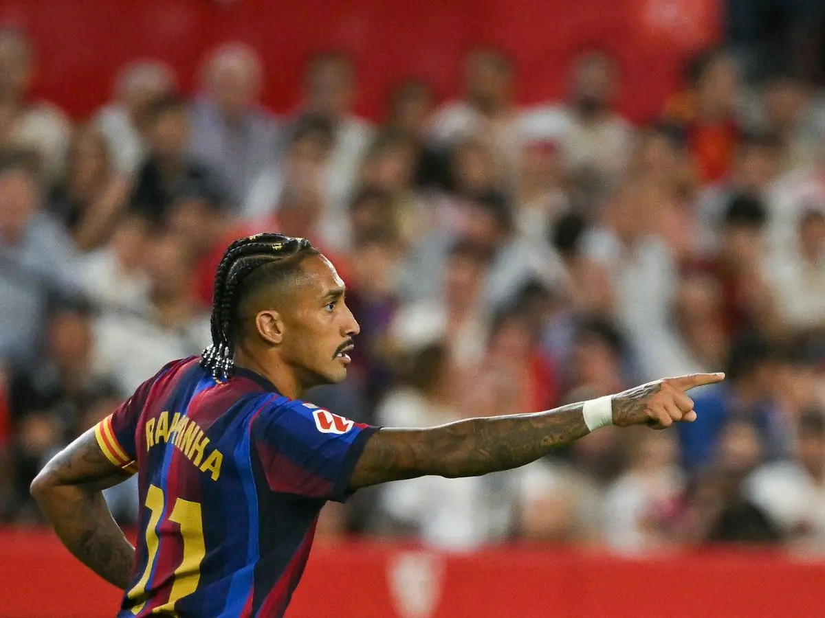Raphinha hat-trick powers Barcelona past Sevilla in La Liga