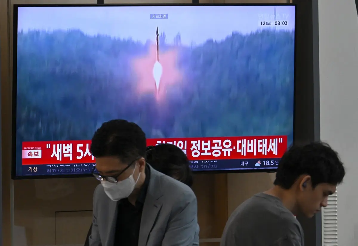 North Korea fires ballistic missile into sea, Japan and South Korea confirm launch