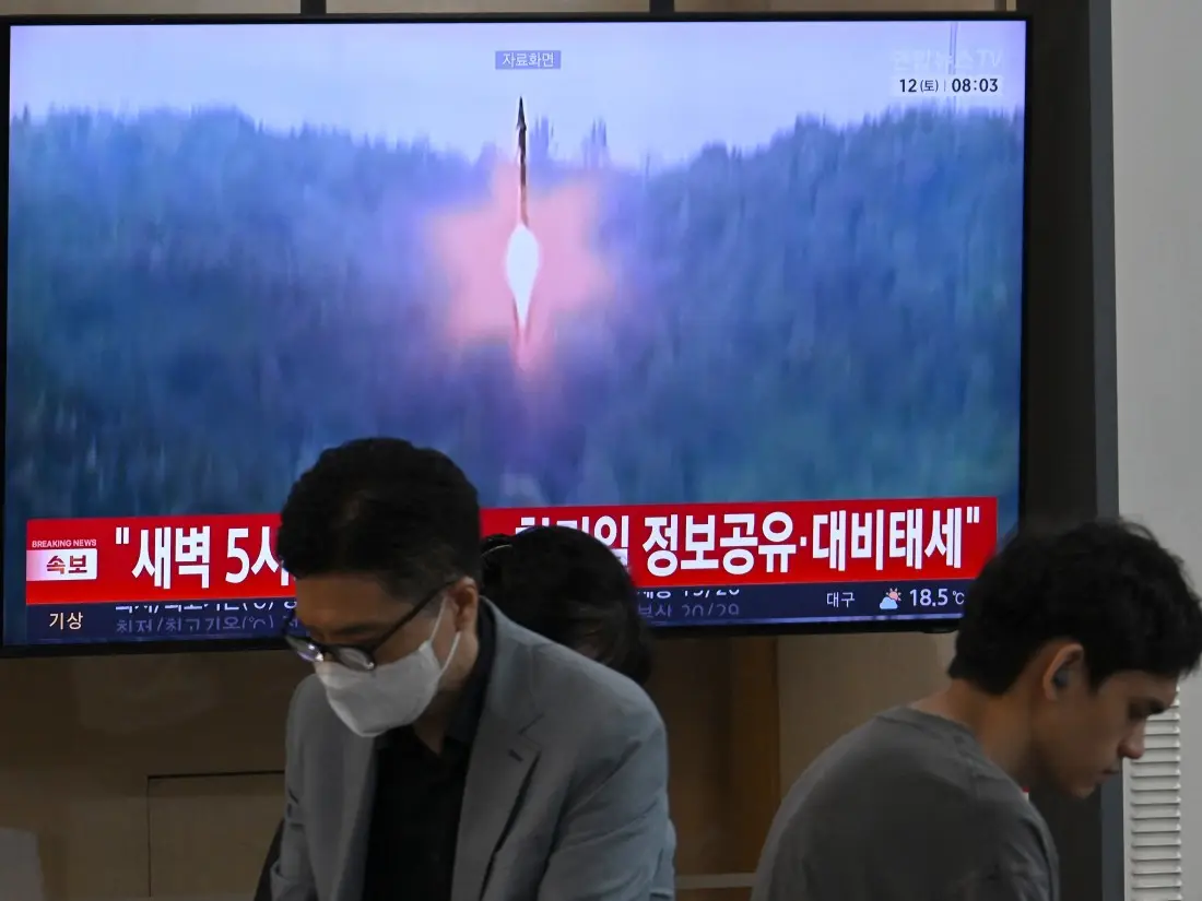 North Korea fires ballistic missile into sea, Japan and South Korea confirm launch North Korea fires ballistic missile into sea, Japan and South Korea confirm launch