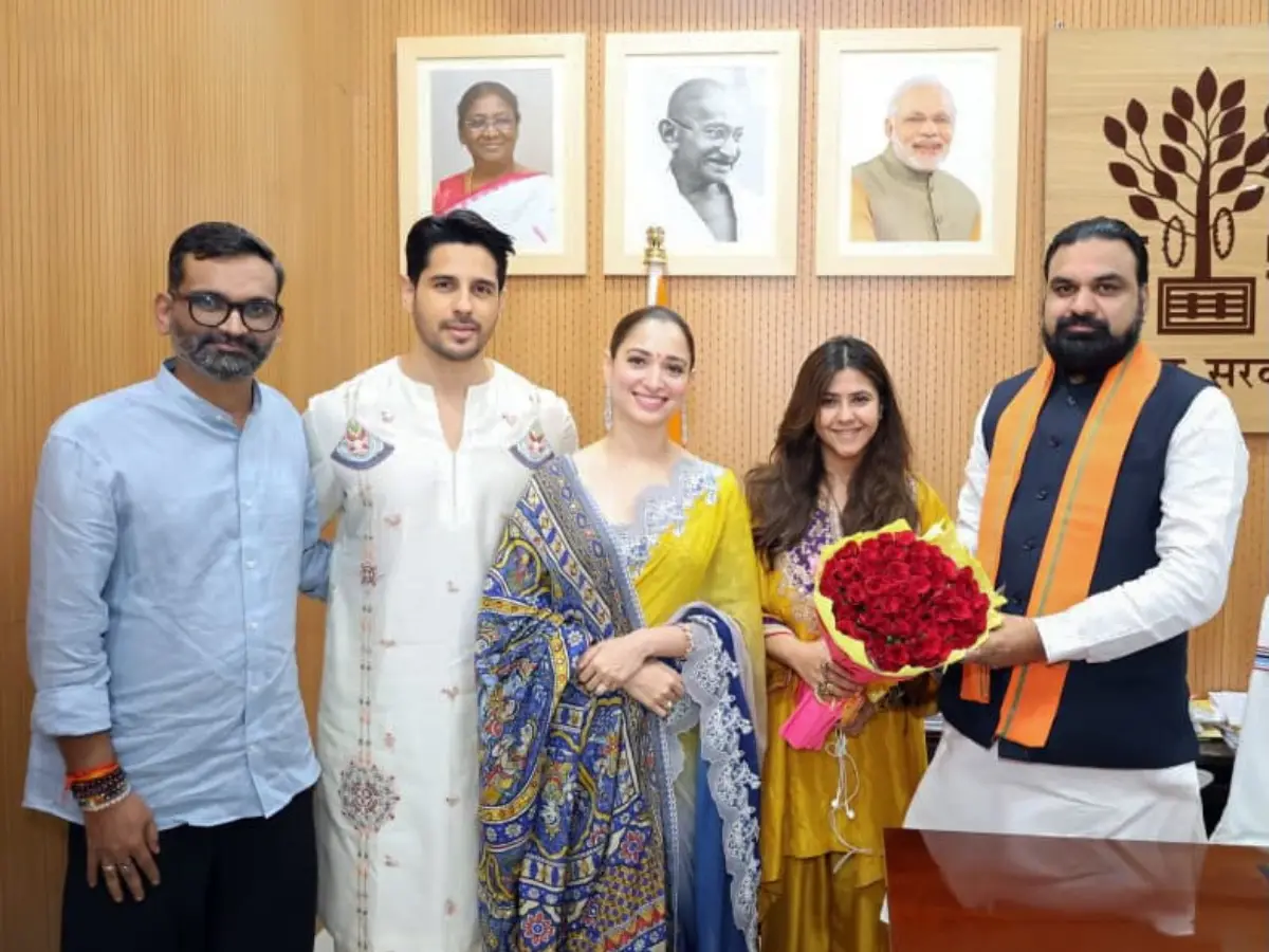 Sidharth, Tamannaah Meet Bihar CM Ahead of Vvaan Release
