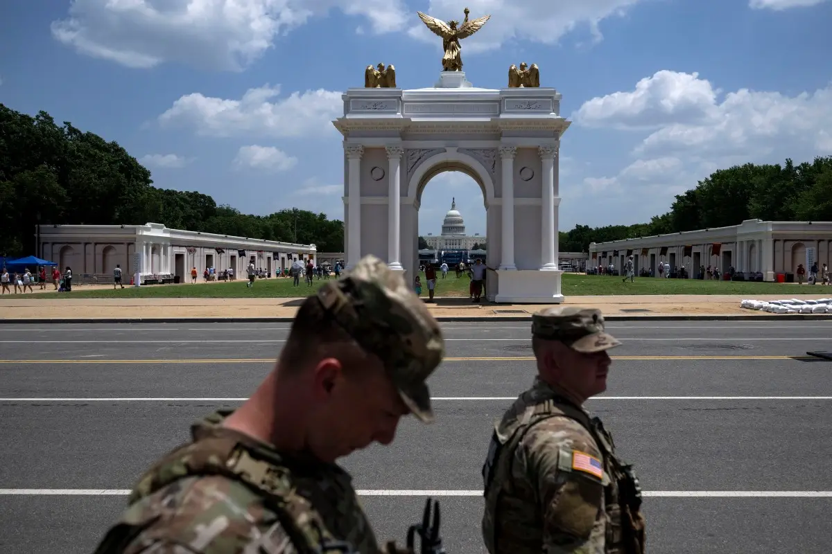Trump says proposed 250-foot triumphal arch will be turned into ‘military complex’