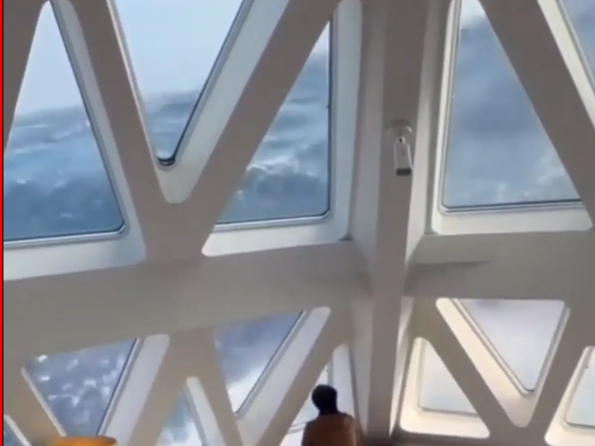 40-foot waves crash into cruise ship in dangerous stretch near Antarctica. Watch