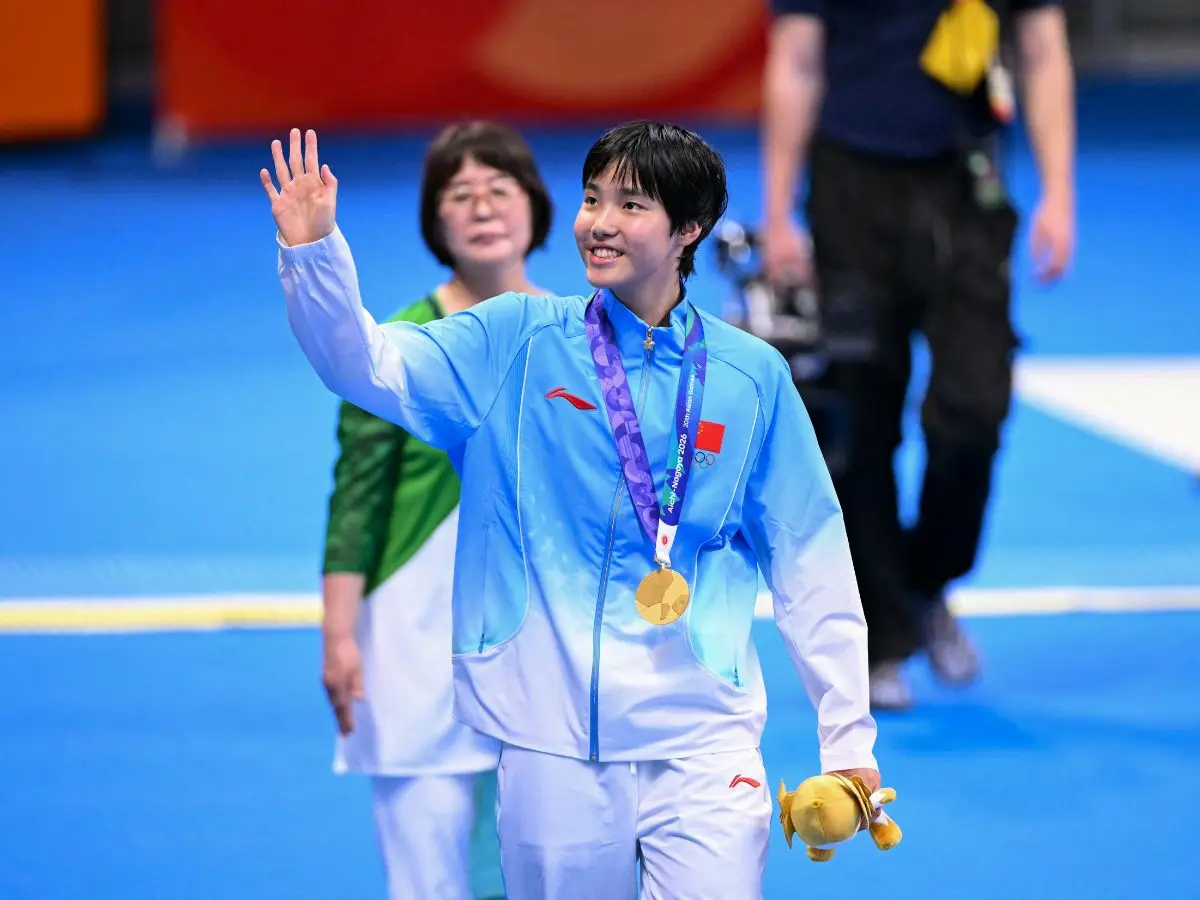 China's Yu Zidi, 13, wins second gold as first doping case hits Asian Games China's Yu Zidi, 13, wins second gold as first doping case hits Asian Games