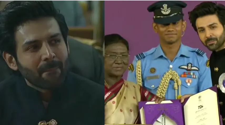 President Murmu hails Kartik Aaryan at National Awards, actor says, 'he is speechless'