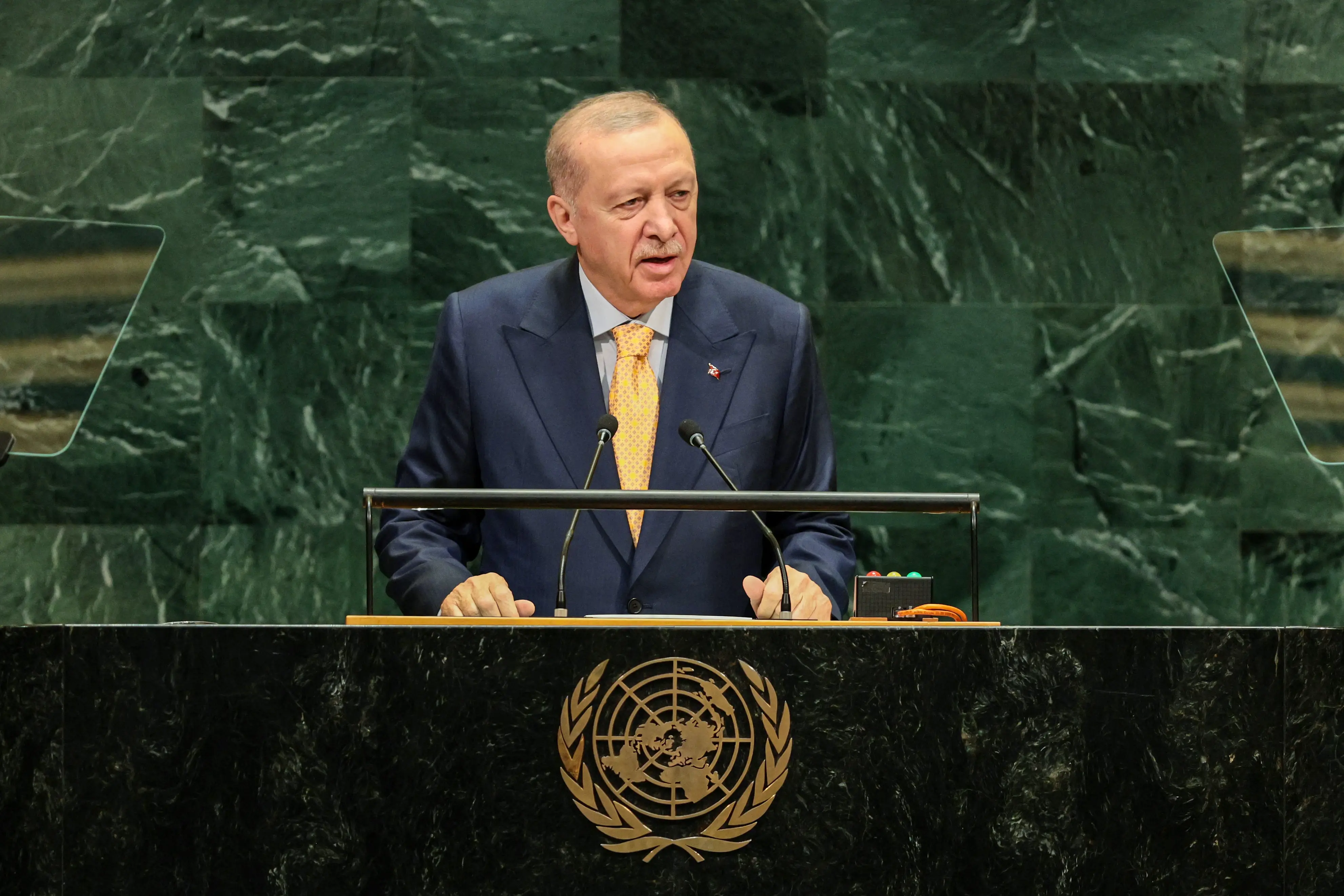 Erdogan again raises Kashmir issue at UNGA, calls for dialogue under UN Charter