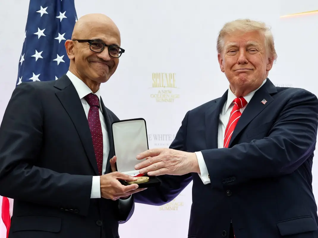 Trump honours Microsoft CEO Satya Nadella with top technology honour amid immigration scrutiny