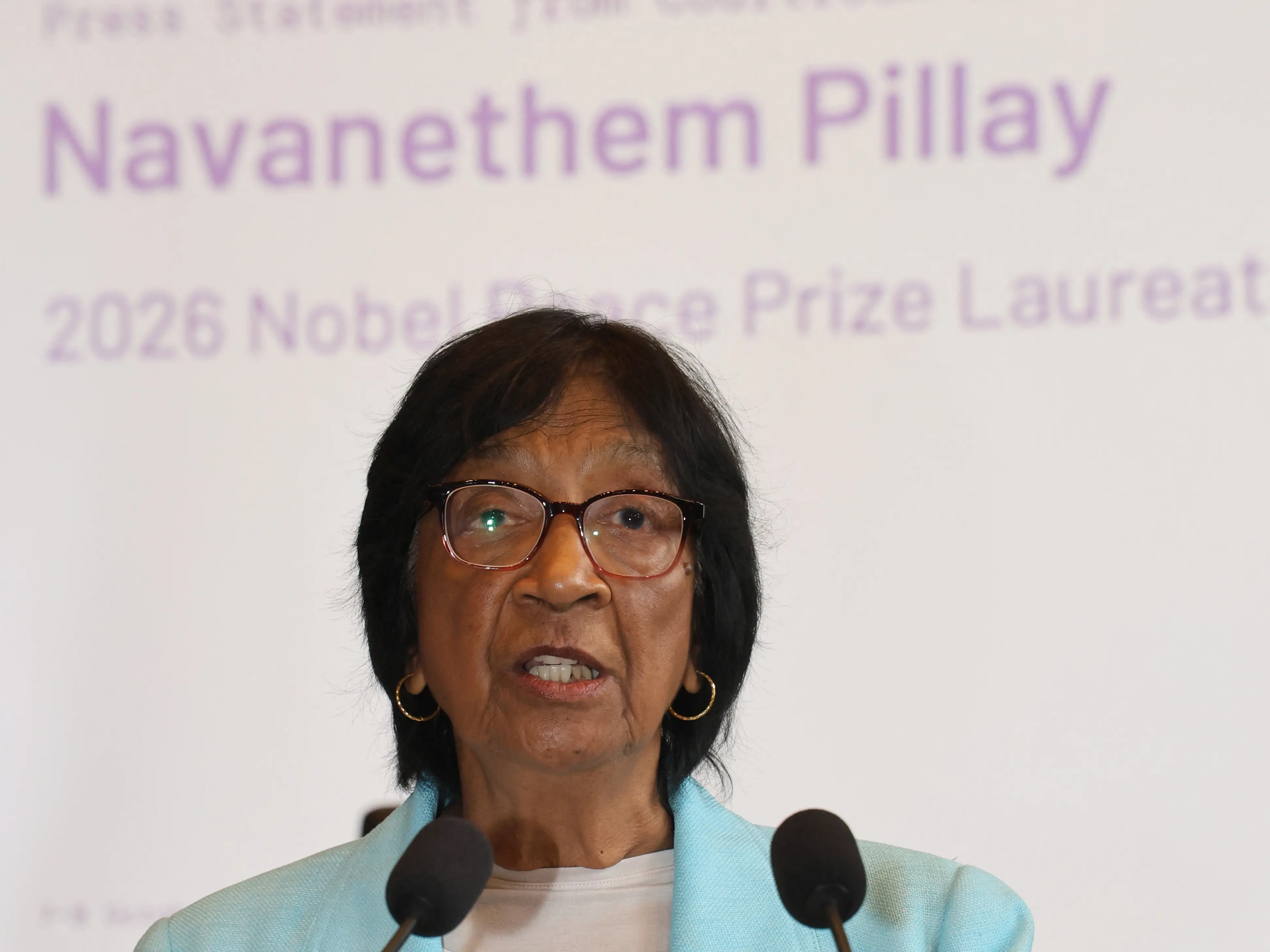 Nobel Peace Prize winner Navi Pillay calls on US to 'get back to' being defender of human rights