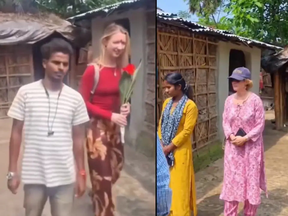 Russian woman and Bihar boy's love story goes viral after she reaches India to marry him