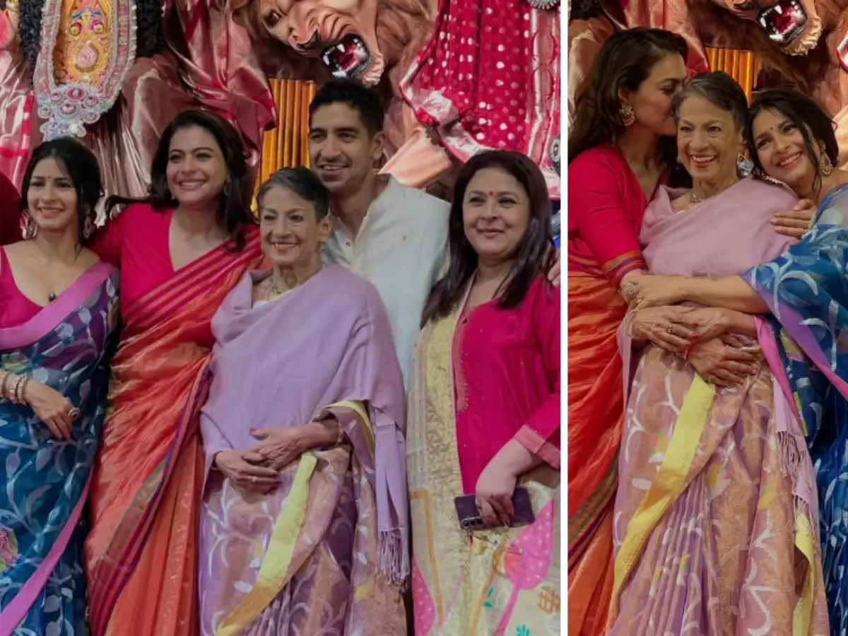 Durga Puja 2026: Kajol kicks of celebrations along with mother Tanuja, sister Tanishaa and cousin Ayan Mukerji