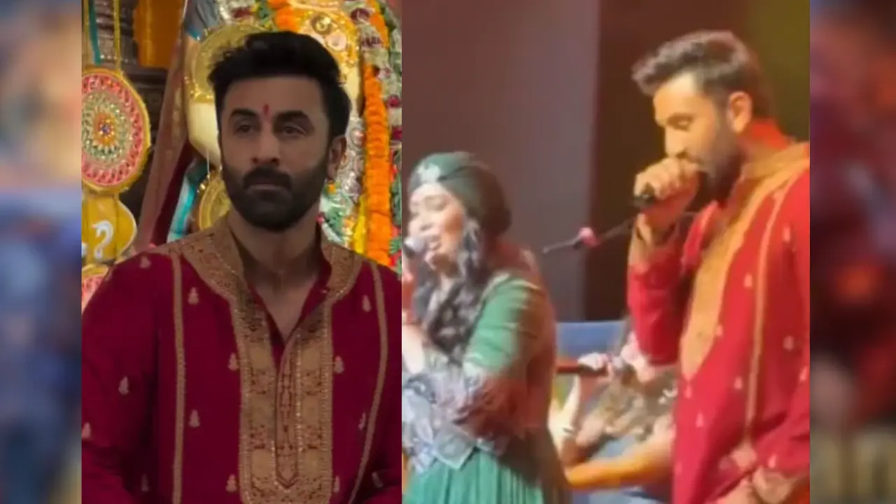 Ranbir Kapoor visits North Bombay Durga Puja pandal, offers prayers
