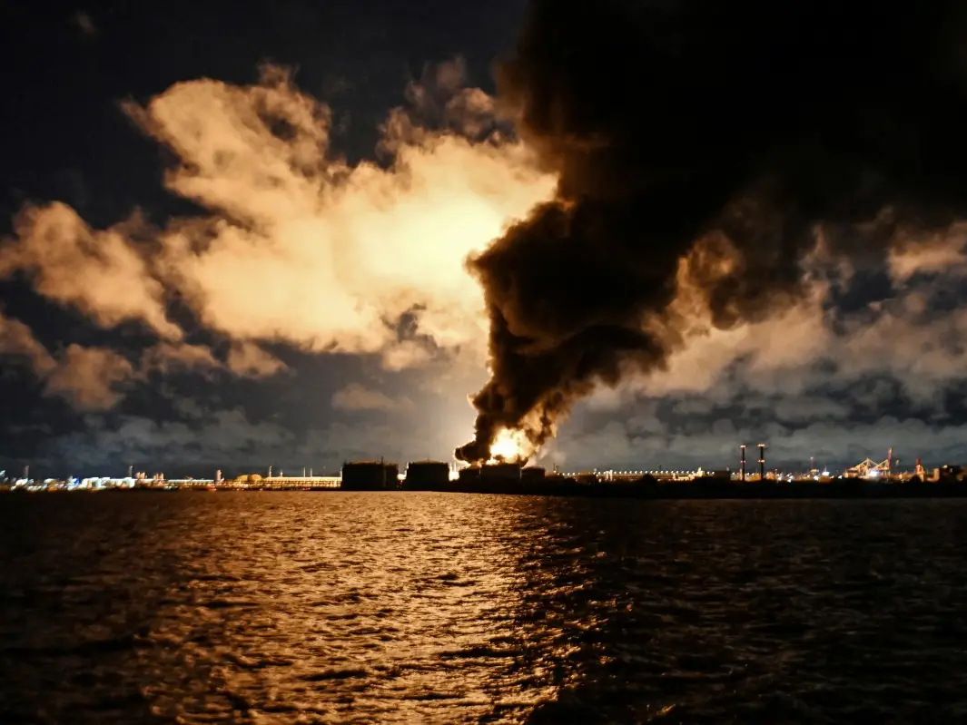 WATCH | Flames engulf St Petersburg oil sites as Ukraine launches 1,000 drones at Russia