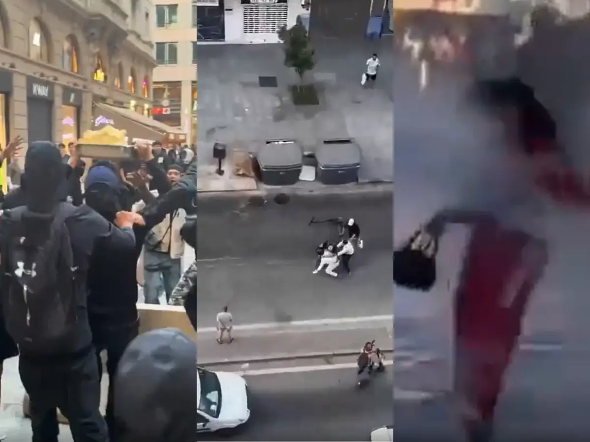 Italy protests gone wild? Viral gelato theft, street ‘justice’ and lady in red: Bizarre videos turn violent riots into memes | Watch