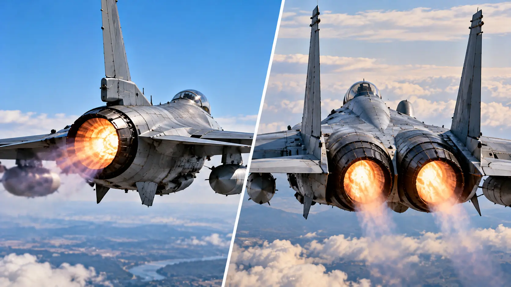 Why do some fighter jets have two engines while others use one?