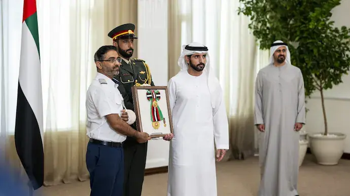 Indian pilot Smit Machchhar honoured by UAE for courage during Flydubai cockpit attack | VIDEO