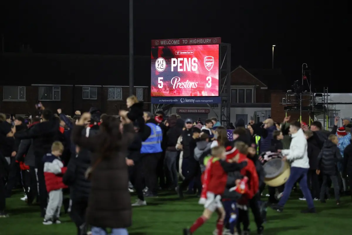 A drone, a red card, and a missed penalty - How Arsenal suffered shock defeat vs Fleetwood in Carabao Cup