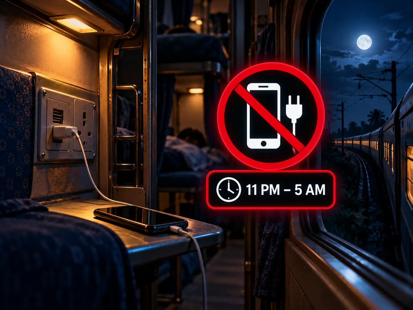 Charging points in Indian trains to be switched off between 11pm to 5am. Here's why