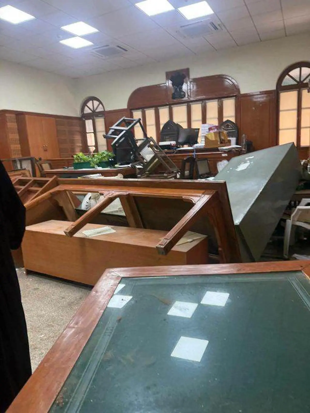 Watch: Furniture hurled inside Allahabad HC courtroom as protest turns violent